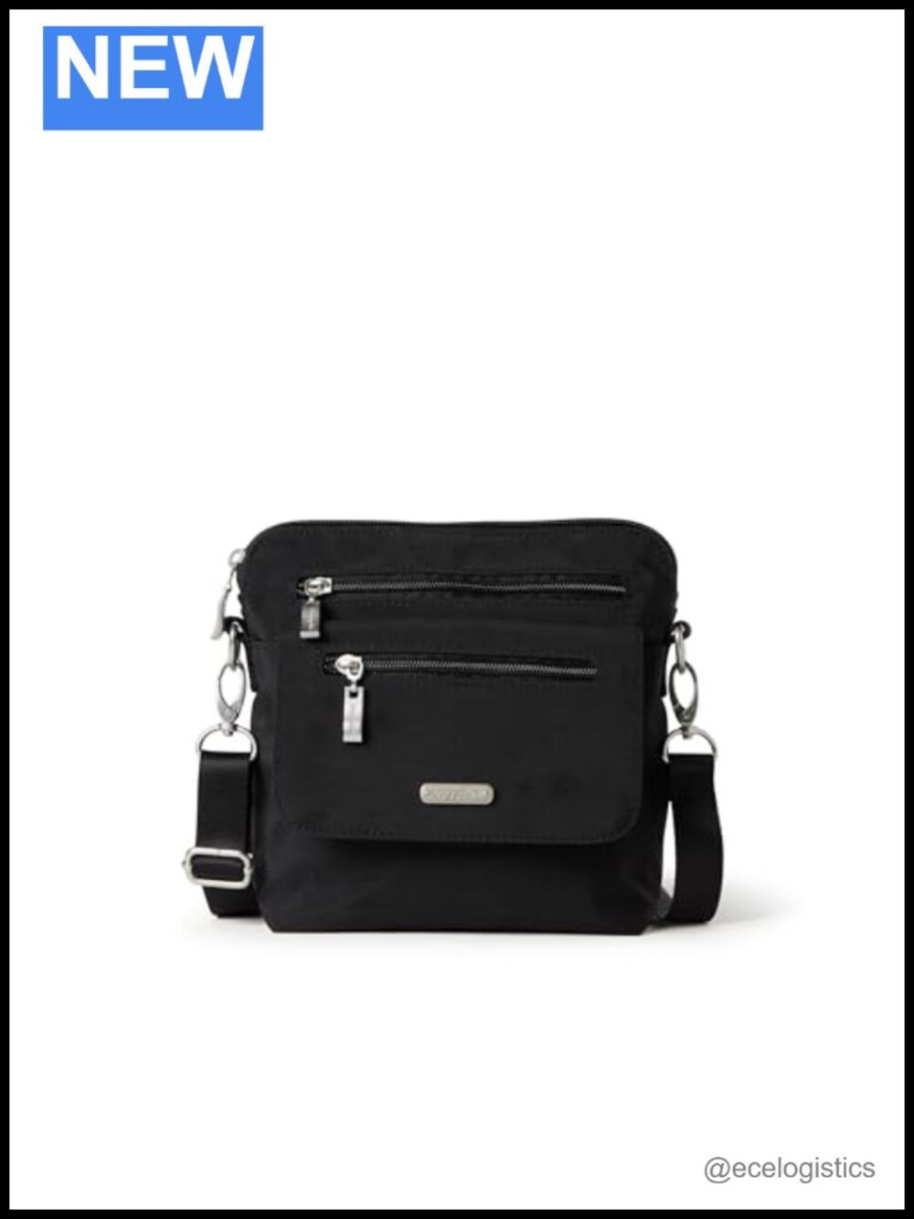 Baggallini Let's Escape Crossbody Bag RFID Travel Purse Nylon